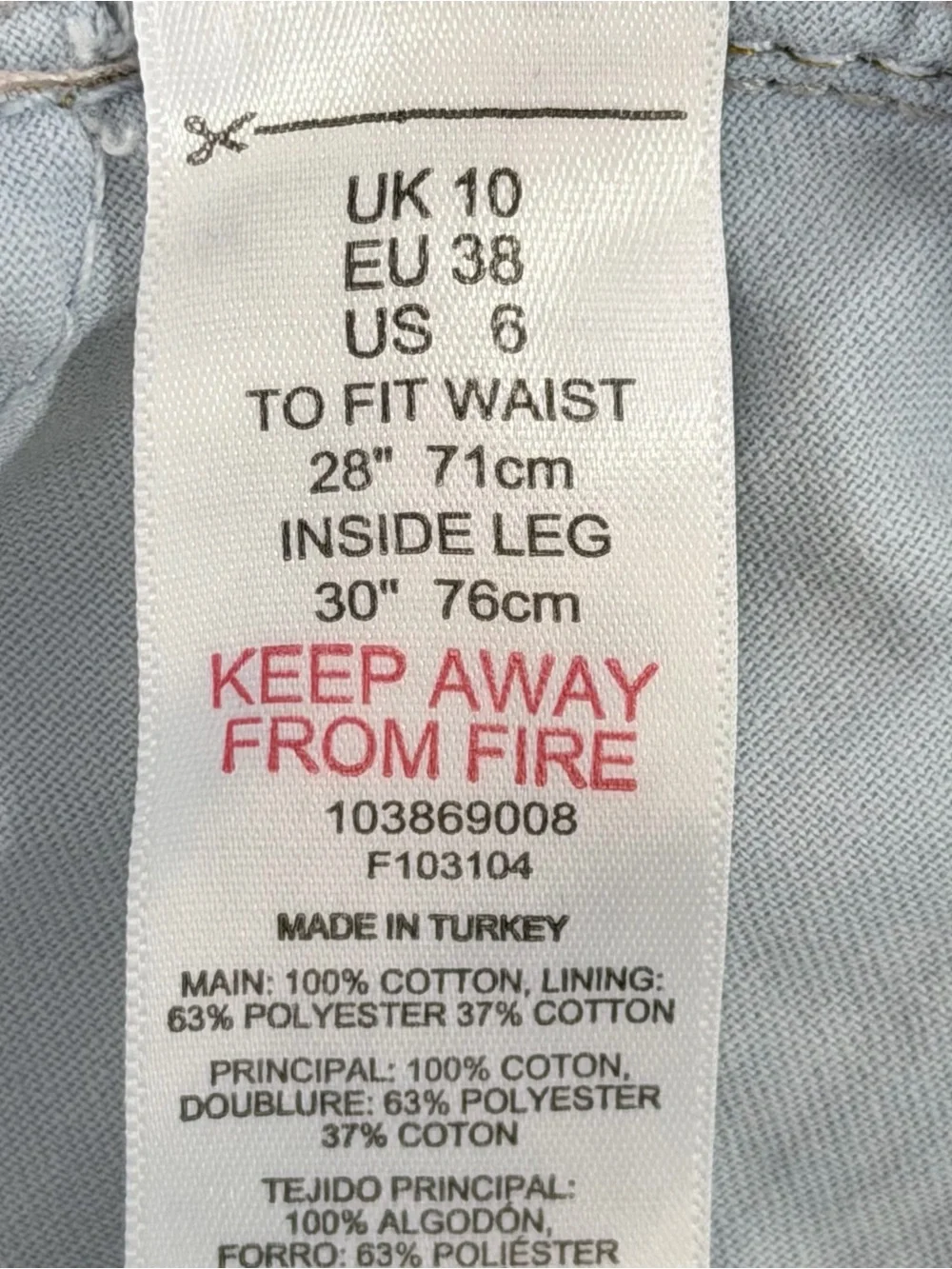 Topshop Kort Flared Jeans Size 6 Women's - Picture 15 of 16